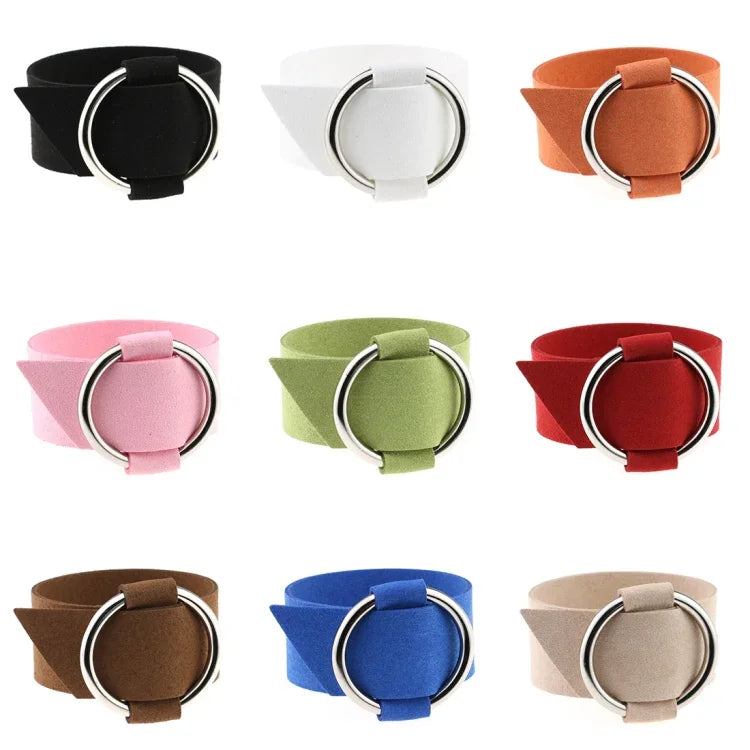 สร้อยข้อมือกำมะหยี่กลมเรียบง่ายสไตล์ยุโรปและอเมริกา 2 ชิ้น, ส่งสีสุ่ม