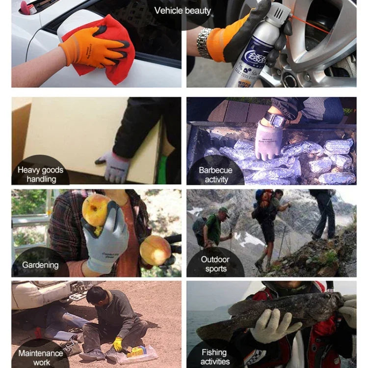 ถุงมือช่างไฟฟ้ายางไนไตรล์ สวมใส่สบาย กันลื่น ทนทาน ขนาด L L