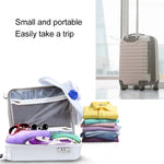YB-888 เครื่องรีดผ้าขนาดเล็กแบบพกพา 2 in 1 กำลังไฟ 900W พร้อมแปรงไอน้ำและถ้วยตวง ปลั๊ก EU, 900W ปลั๊ก EU สีฟ้า, 900W ปลั๊ก EU สีม่วง