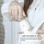 TSHM0 เครื่องเพิ่มความชื้นแบบพกพา Mini Angel พร้อมไฟกลางคืนหลากสี ความจุถังน้ำ: 230mL