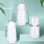 TSHM0 เครื่องเพิ่มความชื้นแบบพกพา Mini Angel พร้อมไฟกลางคืนหลากสี ความจุถังน้ำ: 230mL