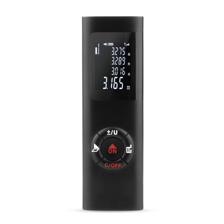 เครื่องวัดระยะเลเซอร์ JQ-60 ขนาดเล็ก 60 เมตร แบบชาร์จไฟได้ ดิจิตอลแบบมือถือ