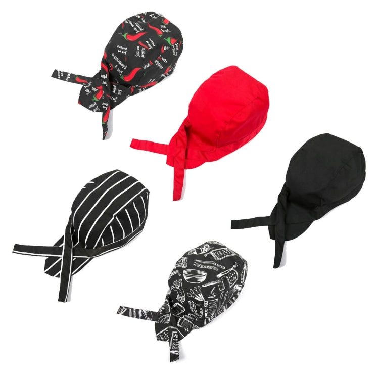 หมวกเชฟและพนักงานเสิร์ฟสไตล์เรียบง่าย หมวกโจรสลัด หมวกผ้าพัน Turban Cap, Turban Cap 2, Turban Cap สีแดง, Turban Cap สีดำ, Turban Cap ลาย, Turban Cap1