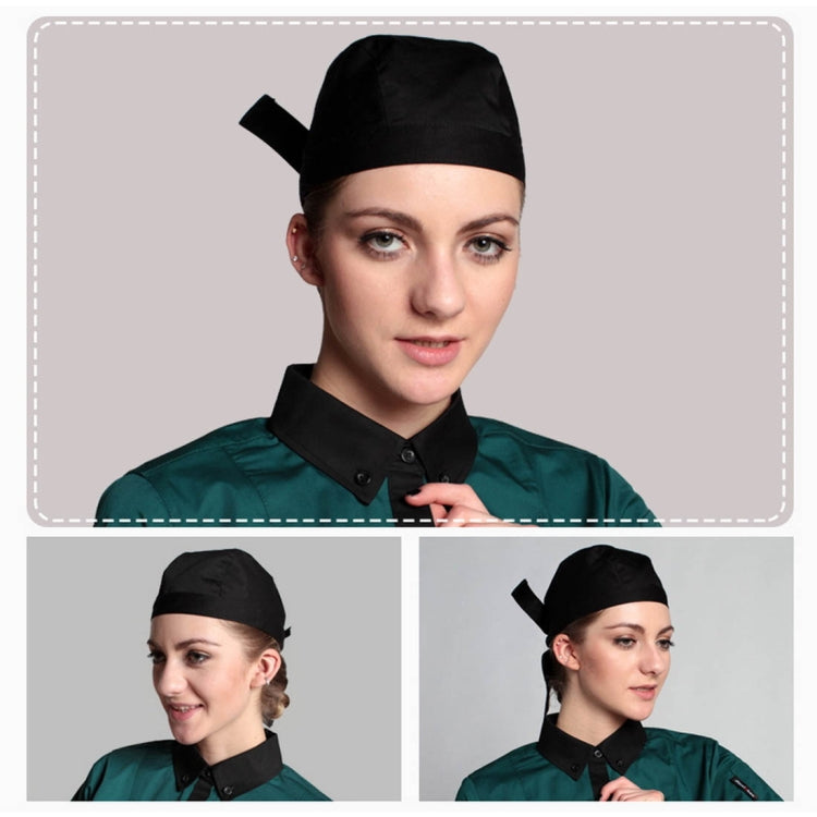 หมวกเชฟและพนักงานเสิร์ฟสไตล์เรียบง่าย หมวกโจรสลัด หมวกผ้าพัน Turban Cap, Turban Cap 2, Turban Cap สีแดง, Turban Cap สีดำ, Turban Cap ลาย, Turban Cap1