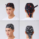 หมวกเชฟและพนักงานเสิร์ฟสไตล์เรียบง่าย หมวกโจรสลัด หมวกผ้าพัน Turban Cap, Turban Cap 2, Turban Cap สีแดง, Turban Cap สีดำ, Turban Cap ลาย, Turban Cap1
