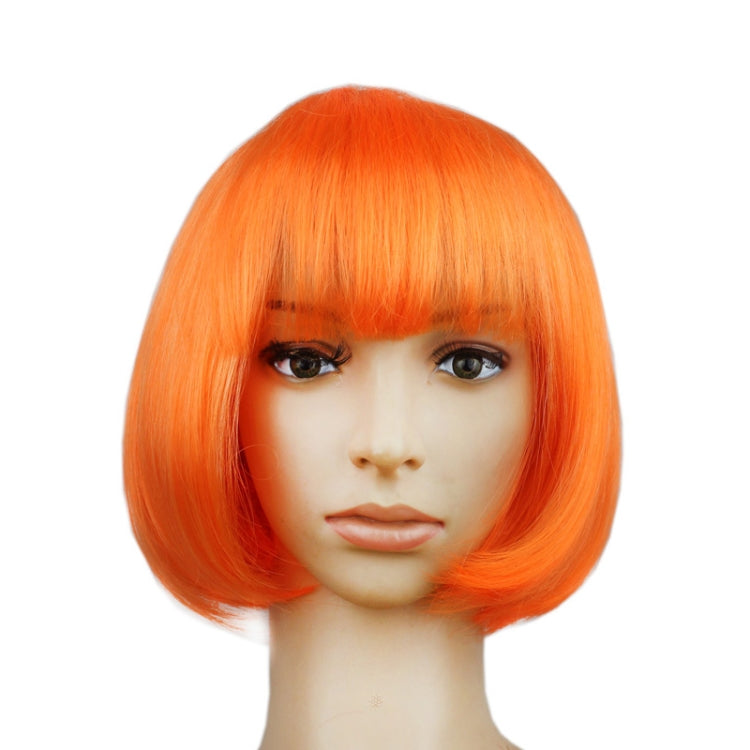วิกผม PET สั้นตรงสำหรับปาร์ตี้คอสเพลย์ สำหรับผู้หญิง (สีลาเวนเดอร์)