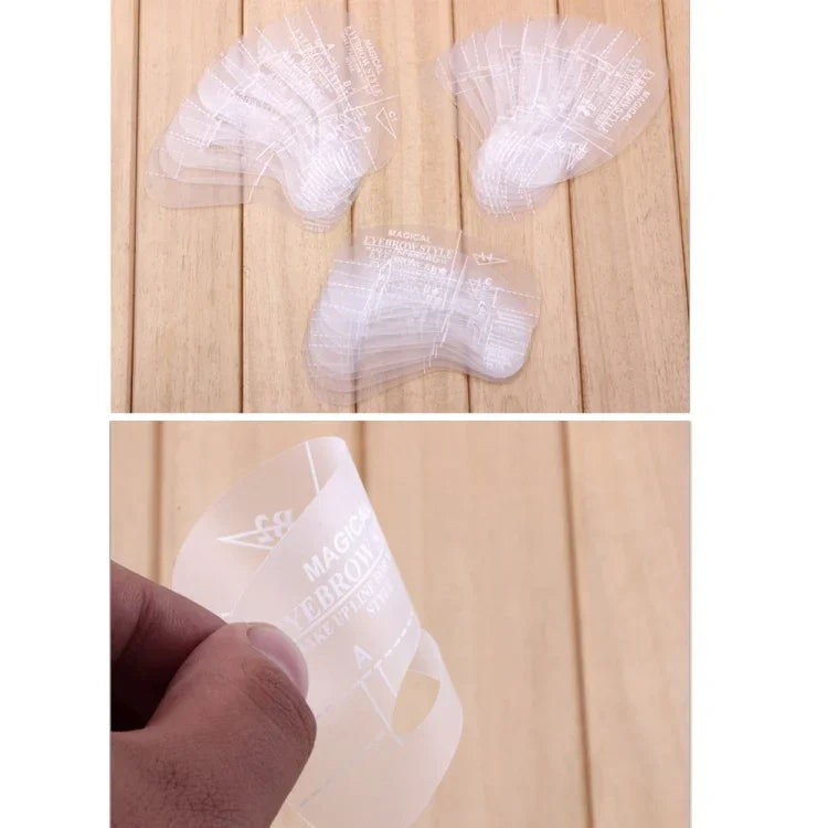 เครื่องมือแม่แบบรูปทรงสเตนซิลคิ้ว 24 in 1, 24 in 1