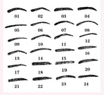 เครื่องมือแม่แบบรูปทรงสเตนซิลคิ้ว 24 in 1, 24 in 1