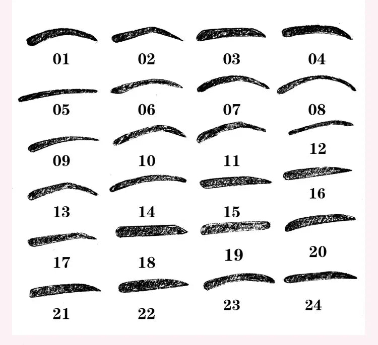 เครื่องมือแม่แบบรูปทรงสเตนซิลคิ้ว 24 in 1, 24 in 1