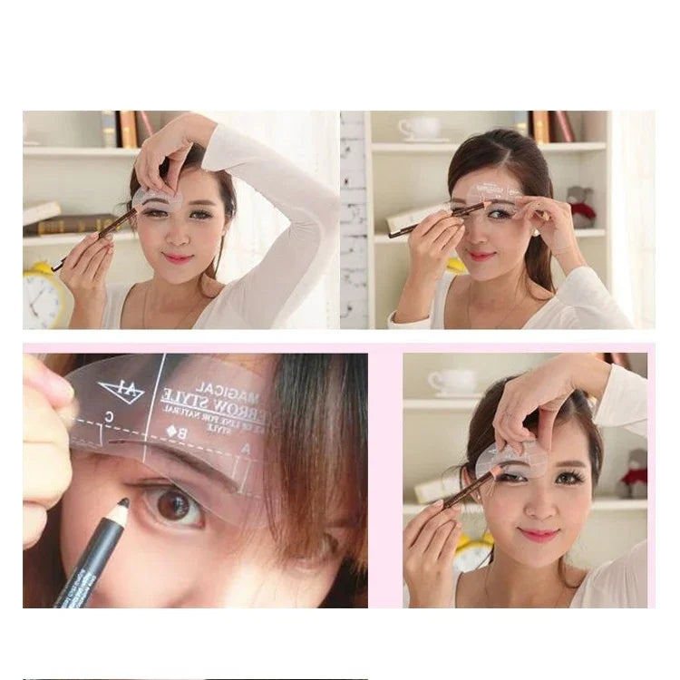 เครื่องมือแม่แบบรูปทรงสเตนซิลคิ้ว 24 in 1, 24 in 1
