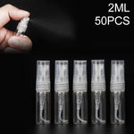 ขวดสเปรย์น้ำหอมเปล่า 50 ชิ้น ความจุ: 2ML (ใส), 2ML (ใส)