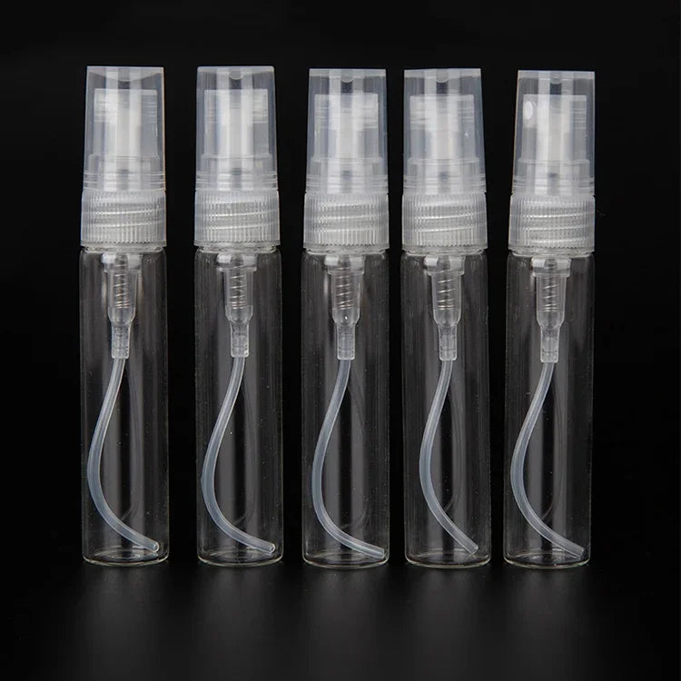 ขวดสเปรย์น้ำหอมเปล่า 50 ชิ้น ความจุ: 5ML (ใส), 5ML (ใส)