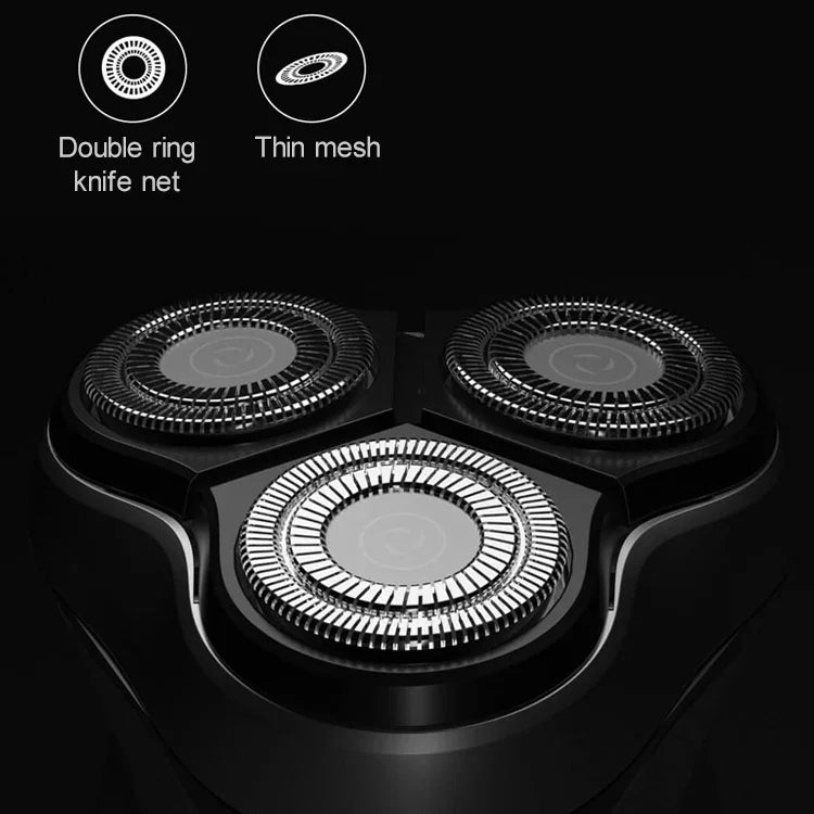 เครื่องโกนหนวดไฟฟ้ากันน้ำ Xiaomi ENCHEN ใบมีดหมุนสามวงแหวนคู่ สำหรับผู้ชาย เครื่องโกนหนวดไฟฟ้าชาร์จไฟได้