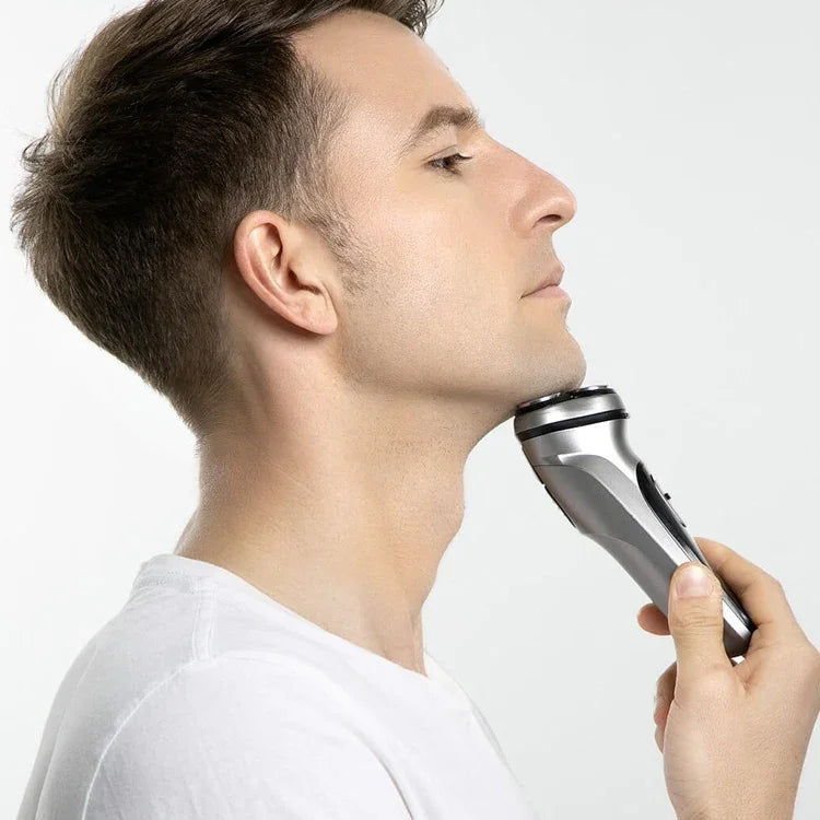 เครื่องโกนหนวดไฟฟ้ากันน้ำ Xiaomi ENCHEN ใบมีดหมุนสามวงแหวนคู่ สำหรับผู้ชาย เครื่องโกนหนวดไฟฟ้าชาร์จไฟได้