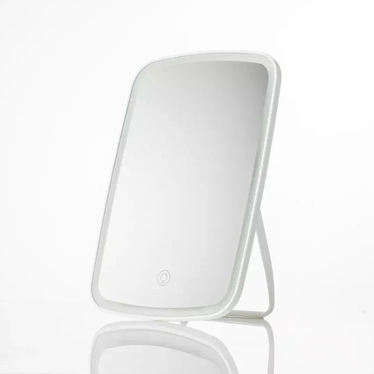 กระจกแต่งหน้าพร้อมไฟ LED แบบตั้งโต๊ะ Original Xiaomi Youpin jordan&judy ด้านเดียว สไตล์สีเดียว