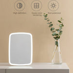 กระจกแต่งหน้าพร้อมไฟ LED แบบตั้งโต๊ะ Original Xiaomi Youpin jordan&judy ด้านเดียว สไตล์สีเดียว