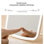 กระจกแต่งหน้าพร้อมไฟ LED แบบตั้งโต๊ะ Original Xiaomi Youpin jordan&judy ด้านเดียว สไตล์สีเดียว
