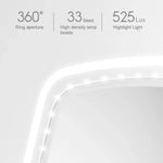 กระจกแต่งหน้าพร้อมไฟ LED แบบตั้งโต๊ะ Original Xiaomi Youpin jordan&judy ด้านเดียว สไตล์สีเดียว