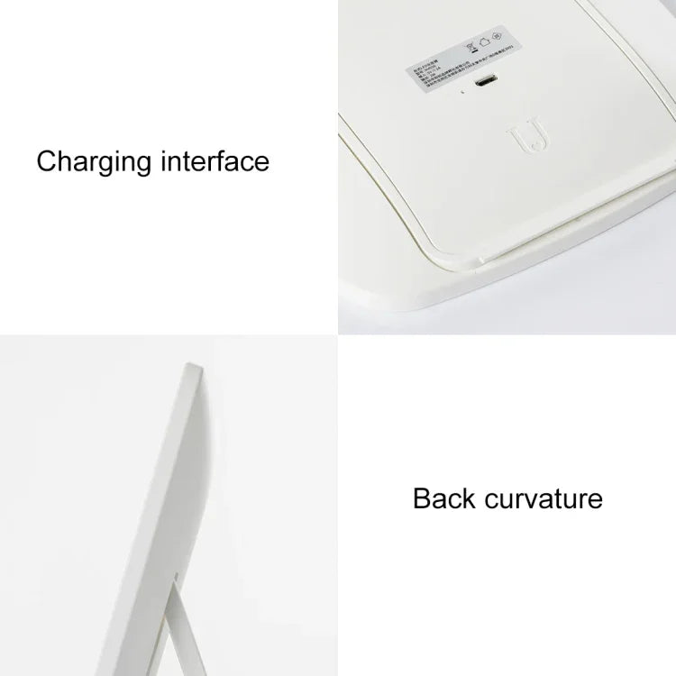 กระจกแต่งหน้าพร้อมไฟ LED แบบตั้งโต๊ะ Original Xiaomi Youpin jordan&judy ด้านเดียว สไตล์สีเดียว