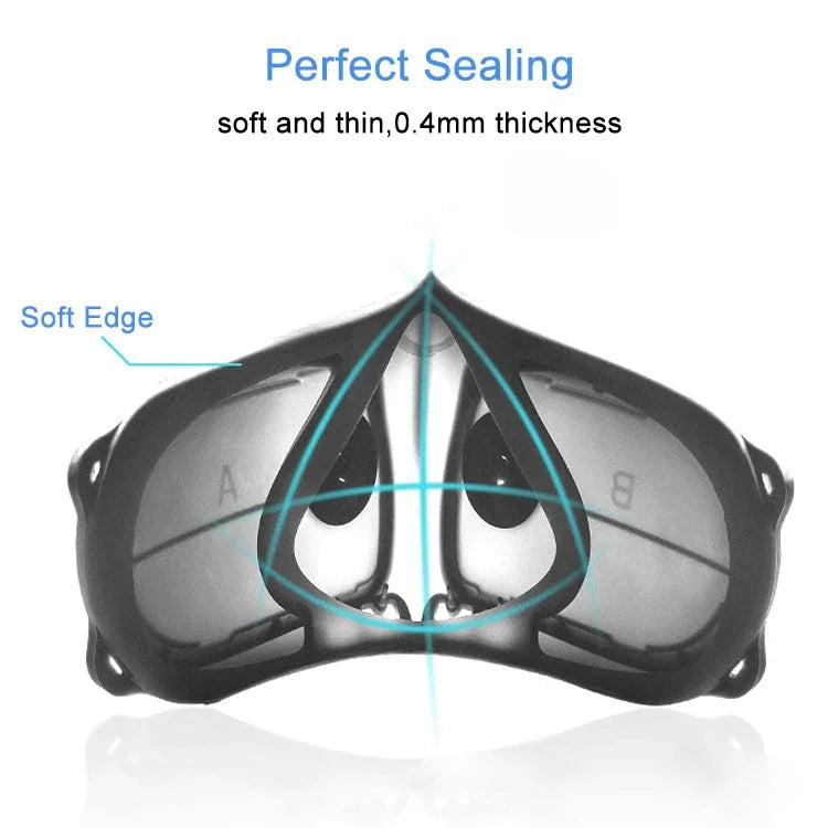 หน้ากากซิลิโคนป้องกัน PM2.5 KN95 พร้อมไส้กรองเปลี่ยนได้ ป้องกันไวรัสและฝ้า ใช้ซ้ำได้ PM2.5 KN95