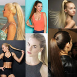 33# Invisible Seamless Bandage-style  Wig Long Straight Hair Wig Ponytail, 33#