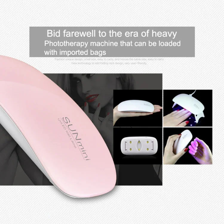 SUN mini 2 โคมไฟเล็บ UV + LED 6W USB สำหรับอบเจลเล็บ