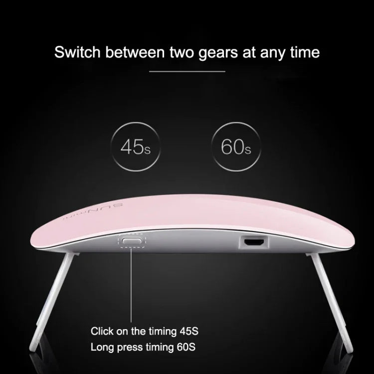 SUN mini 2 โคมไฟเล็บ UV + LED 6W USB สำหรับอบเจลเล็บ
