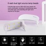 SUN mini 2 โคมไฟเล็บ UV + LED 6W USB สำหรับอบเจลเล็บ