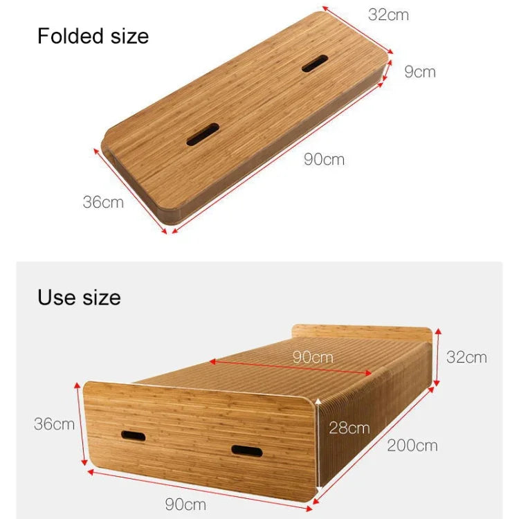 เตียงพับแบบสร้างสรรค์ ขนาด: กว้าง 200x90 ซม., ขนาด: กว้าง 200x90 ซม. (สีเทา), ขนาด: กว้าง 200x90 ซม. (สีน้ำตาล)