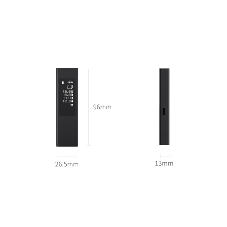เครื่องวัดระยะเลเซอร์อินฟราเรดความแม่นยำสูง Xiaomi Youpin DUKA LS5 แบบหน้าจอสัมผัสแท้