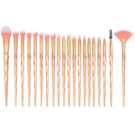 แปรงแต่งตาหลากหลายฟังก์ชันด้ามเพชร 20 in 1 ด้ามชมพู+ฟ้าและแปรงสีม่วง, HCB9120A, HCB9120B, HCB9120C, HCB9120D, HCB9120E, HCB9120F, HCB9120G