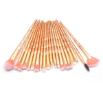 แปรงแต่งตาหลากหลายฟังก์ชันด้ามเพชร 20 in 1 ด้ามชมพู+ฟ้าและแปรงสีม่วง, HCB9120A, HCB9120B, HCB9120C, HCB9120D, HCB9120E, HCB9120F, HCB9120G