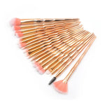 แปรงแต่งตาหลากหลายฟังก์ชันด้ามเพชร 20 in 1 ด้ามชมพู+ฟ้าและแปรงสีม่วง, HCB9120A, HCB9120B, HCB9120C, HCB9120D, HCB9120E, HCB9120F, HCB9120G