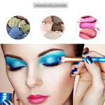 แปรงแต่งตาหลากหลายฟังก์ชันด้ามเพชร 20 in 1 ด้ามชมพู+ฟ้าและแปรงสีม่วง, HCB9120A, HCB9120B, HCB9120C, HCB9120D, HCB9120E, HCB9120F, HCB9120G
