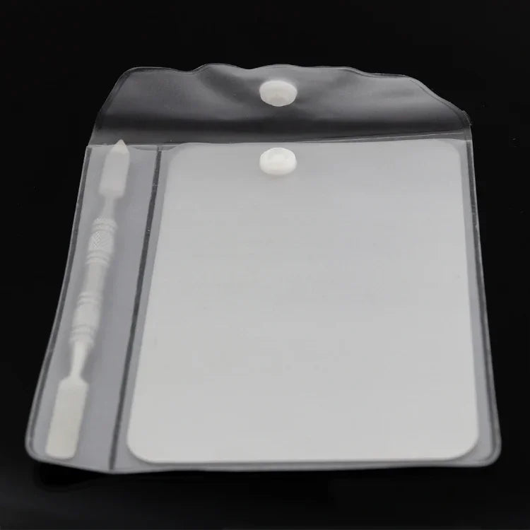 พาเลตต์สแตนเลสสี่เหลี่ยมสำหรับแต่งหน้า ขนาด S, 115*75mm