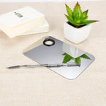 พาเลตต์สแตนเลสสี่เหลี่ยมสำหรับแต่งหน้า ขนาด L, 150*100mm