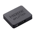 ตัวแยกสัญญาณ HDMI 4K Full HD 1080p สวิตช์ HDMI 1x2 พร้อมขยายสัญญาณ แสดงผลคู่สำหรับ HDTV DVD PS3 Xbox, HDMI 4K (สีดำ), HDMI 4K (สีขาว)