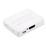 ตัวแยกสัญญาณ HDMI 4K Full HD 1080p สวิตช์ HDMI 1x2 พร้อมขยายสัญญาณ แสดงผลคู่สำหรับ HDTV DVD PS3 Xbox, HDMI 4K (สีดำ), HDMI 4K (สีขาว)
