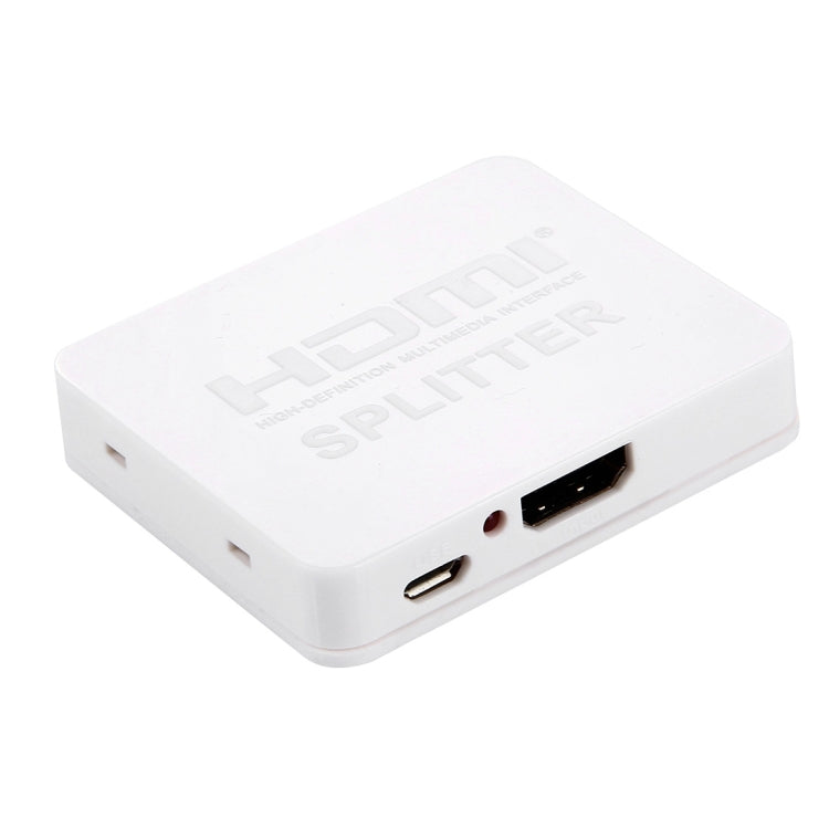 ตัวแยกสัญญาณ HDMI 4K Full HD 1080p สวิตช์ HDMI 1x2 พร้อมขยายสัญญาณ แสดงผลคู่สำหรับ HDTV DVD PS3 Xbox, HDMI 4K (สีดำ), HDMI 4K (สีขาว)