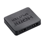 ตัวแยกสัญญาณ HDMI 4K Full HD 1080p สวิตช์ HDMI 1x2 พร้อมขยายสัญญาณ แสดงผลคู่สำหรับ HDTV DVD PS3 Xbox, HDMI 4K (สีดำ), HDMI 4K (สีขาว)
