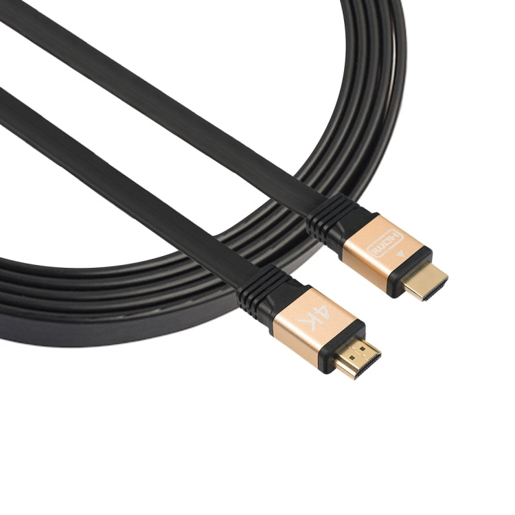 สาย HDMI 2.0 (4K) 30AWG ความเร็วสูง 18Gbps พร้อมหัวเชื่อมต่อชุบทอง HDMI ตัวผู้ถึง HDMI ตัวผู้ แบบแบน ความยาว: 1 ม.