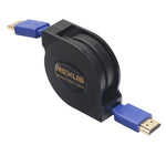 สาย HDMI 1.4 (1080P) ยาว 1.8m หัวทอง เชื่อมต่อ HDMI ตัวผู้กับ HDMI ตัวผู้ แบบเก็บสายได้ แบน