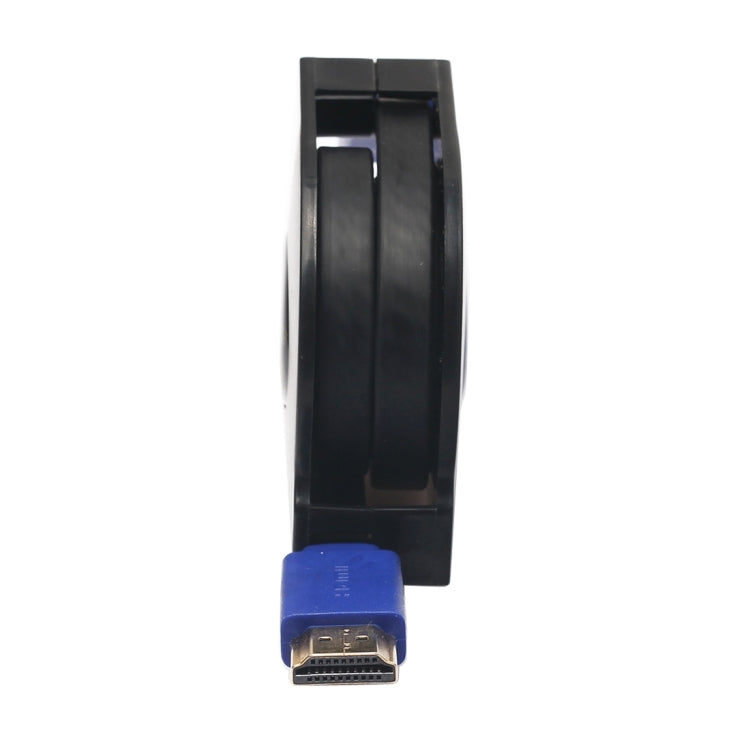 สาย HDMI 1.4 (1080P) ยาว 1.8m หัวทอง เชื่อมต่อ HDMI ตัวผู้กับ HDMI ตัวผู้ แบบเก็บสายได้ แบน