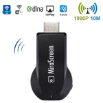 MiraScreen ตัวรับสัญญาณแสดงผล WiFi / Miracast Airplay DLNA อุปกรณ์สะท้อนหน้าจอไร้สายพร้อมสาย USB 2 in 1