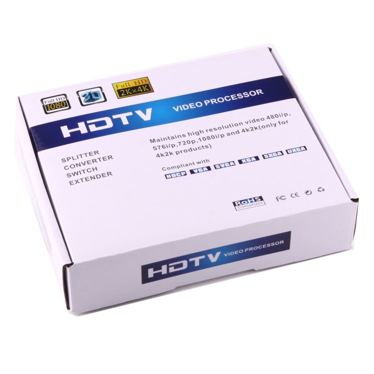 อะแดปเตอร์แปลงสัญญาณ HDMI เป็น YPbPr วิดีโอและเสียง R/L ความละเอียด 1080P HD, HDMI เป็น YPbPr+R/L