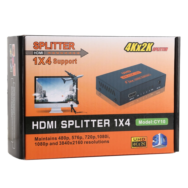 เครื่องแยกสัญญาณ HDMI CY10 UHD 4K x 2K 3D 1 ต่อ 4, CY10
