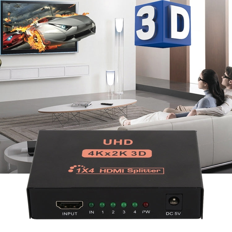 เครื่องแยกสัญญาณ HDMI CY10 UHD 4K x 2K 3D 1 ต่อ 4, CY10