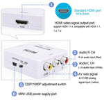 อะแดปเตอร์แปลงสัญญาณ HOWEI HW-2105 Mini AV CVBS/L+R เป็น HDMI รองรับสเกล 1080P, HW-2105 AV เป็น HDMI