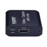 USB 2.0 เป็น HDMI การ์ดจับภาพวิดีโอ 4K HD พร้อมลูป