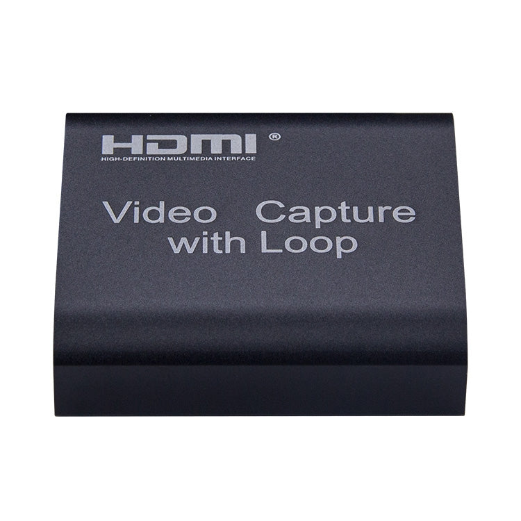 USB 2.0 เป็น HDMI การ์ดจับภาพวิดีโอ 4K HD พร้อมลูป